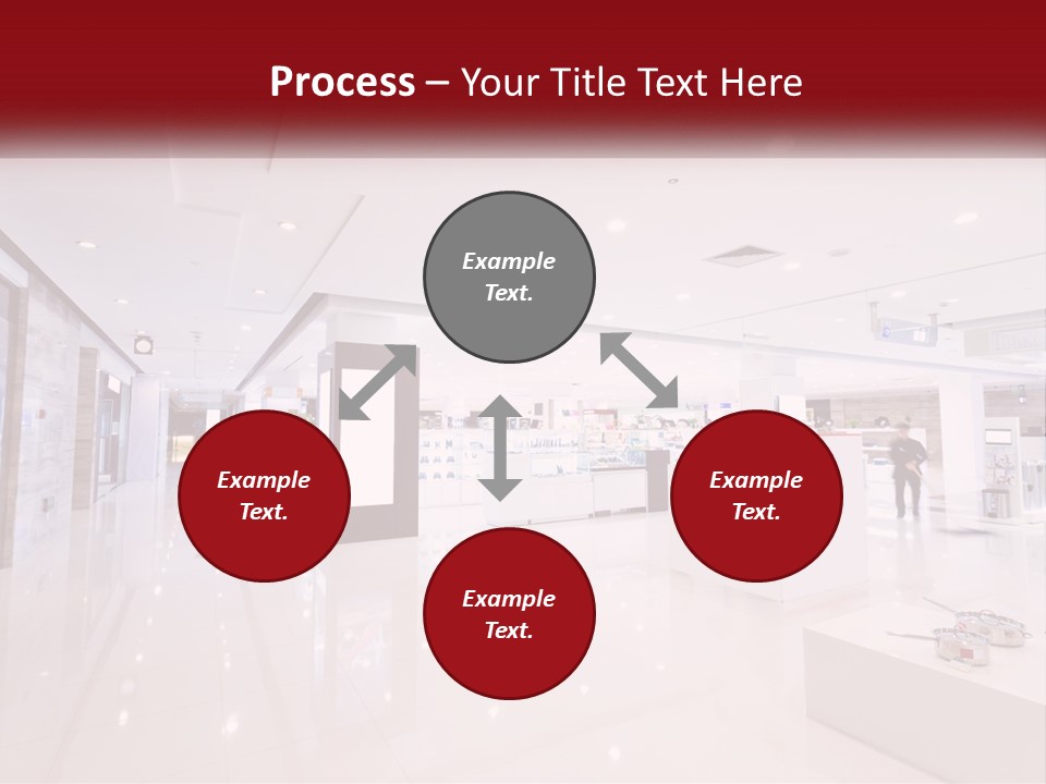 A Person Standing In A Large White Room PowerPoint Template