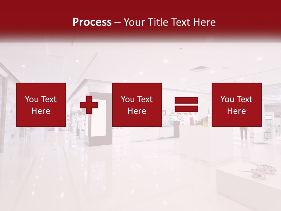 A Person Standing In A Large White Room PowerPoint Template