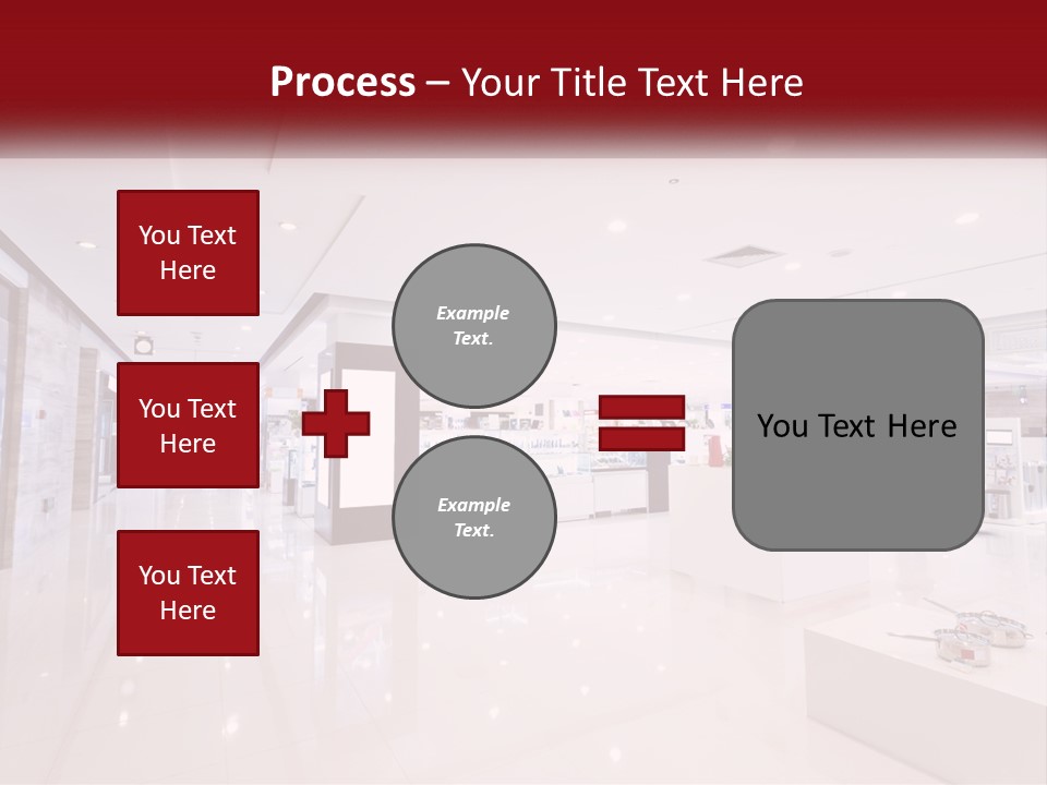 A Person Standing In A Large White Room PowerPoint Template