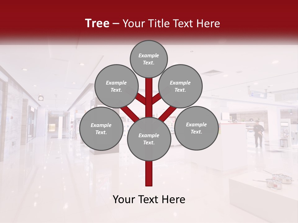 A Person Standing In A Large White Room PowerPoint Template