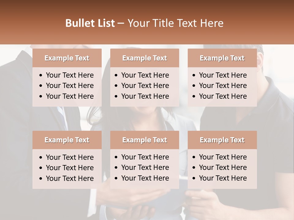 A Man And A Woman Looking At A Tablet PowerPoint Template