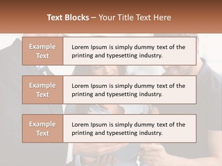A Man And A Woman Looking At A Tablet PowerPoint Template