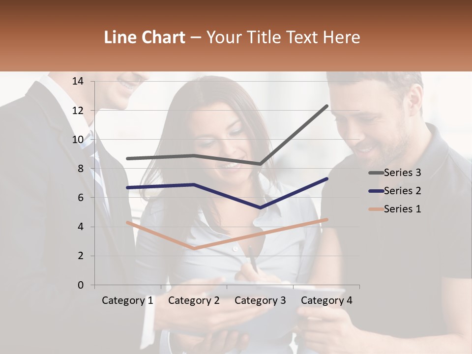 A Man And A Woman Looking At A Tablet PowerPoint Template