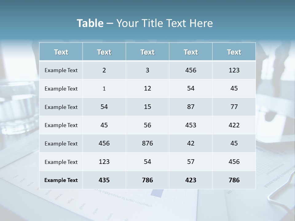 A Group Of Business People Standing Around A Table PowerPoint Template