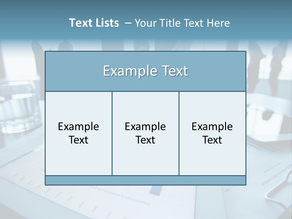 A Group Of Business People Standing Around A Table PowerPoint Template