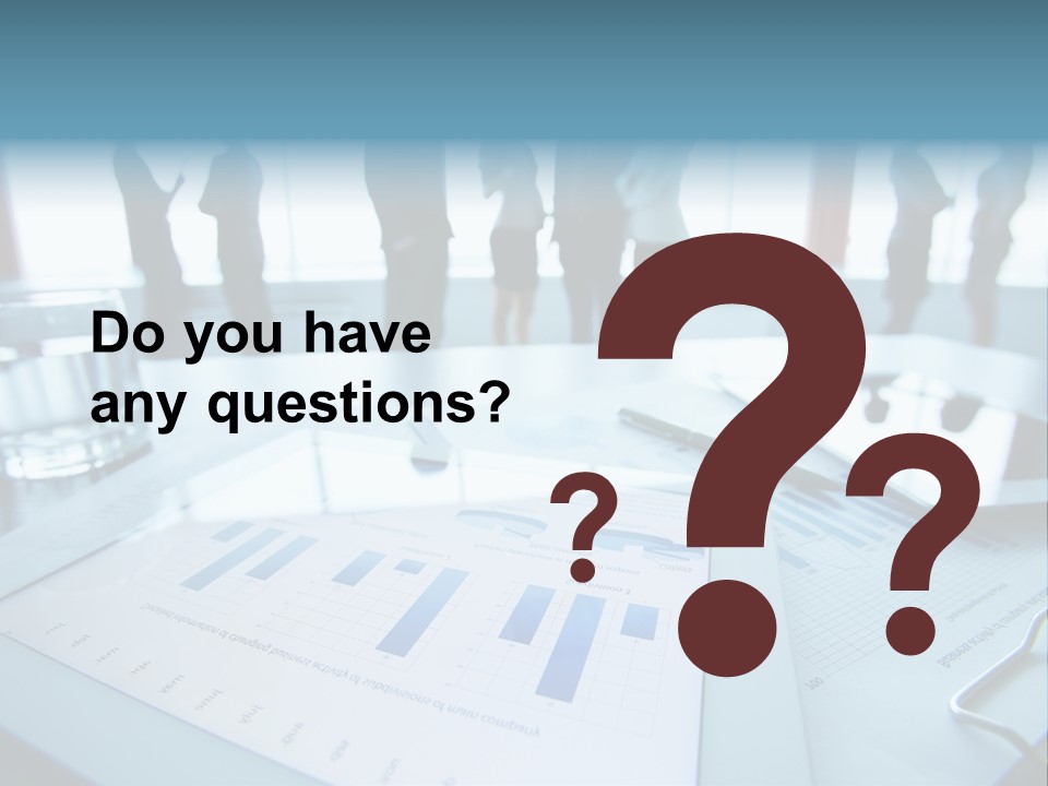 A Group Of Business People Standing Around A Table PowerPoint Template