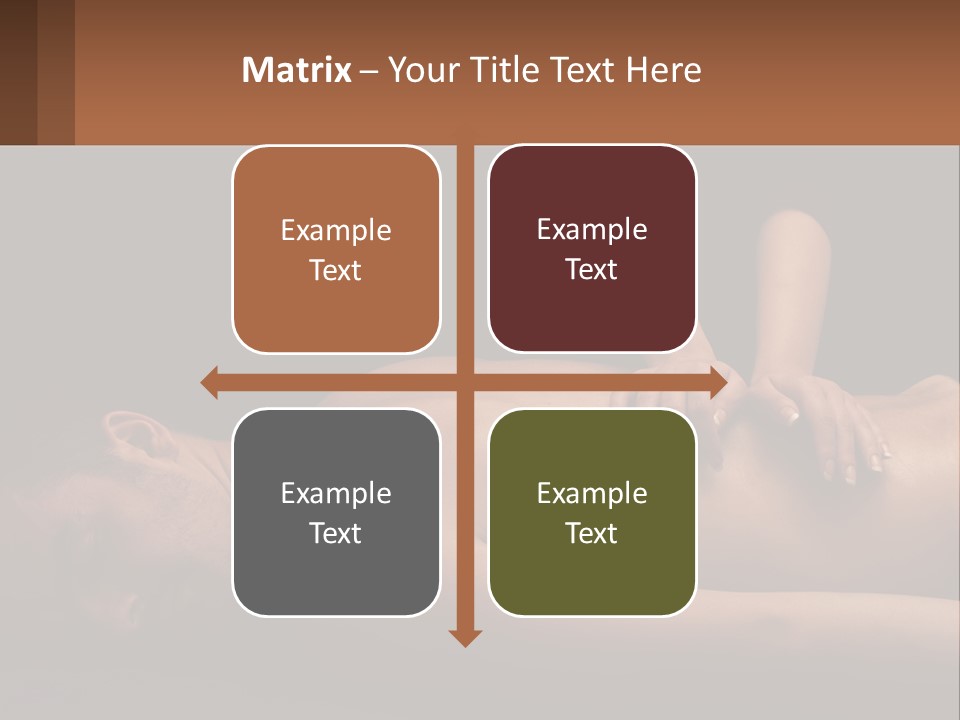 A Man Getting A Back Massage From A Woman PowerPoint Template