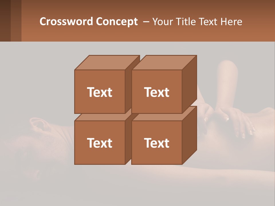 A Man Getting A Back Massage From A Woman PowerPoint Template