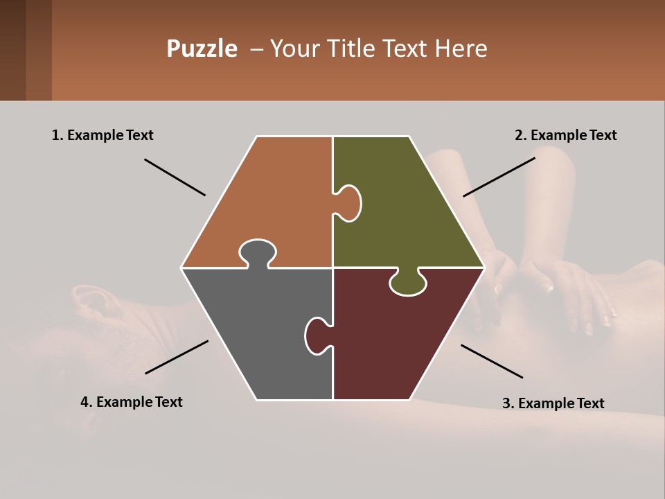 A Man Getting A Back Massage From A Woman PowerPoint Template