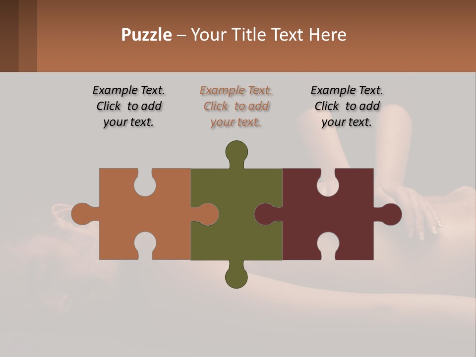 A Man Getting A Back Massage From A Woman PowerPoint Template