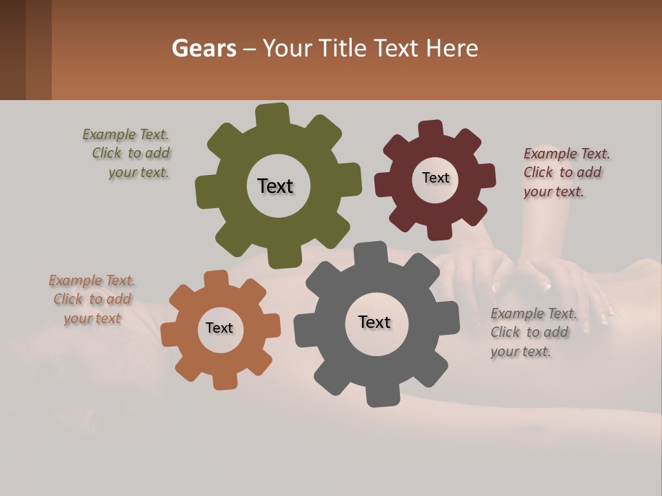 A Man Getting A Back Massage From A Woman PowerPoint Template