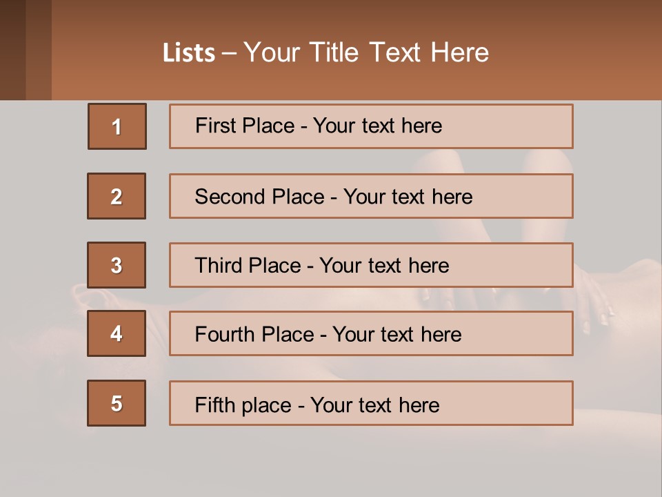 A Man Getting A Back Massage From A Woman PowerPoint Template