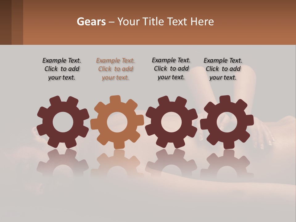 A Man Getting A Back Massage From A Woman PowerPoint Template