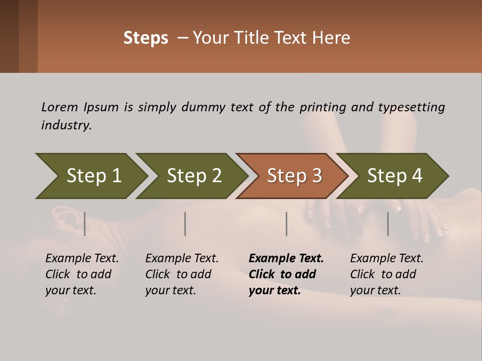 A Man Getting A Back Massage From A Woman PowerPoint Template