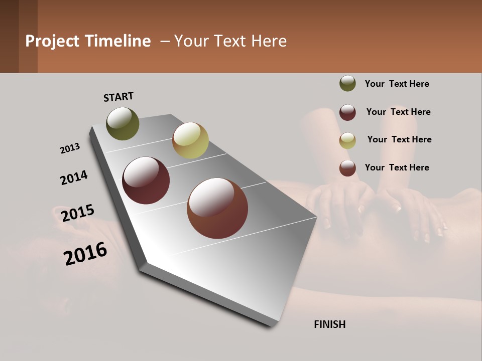 A Man Getting A Back Massage From A Woman PowerPoint Template