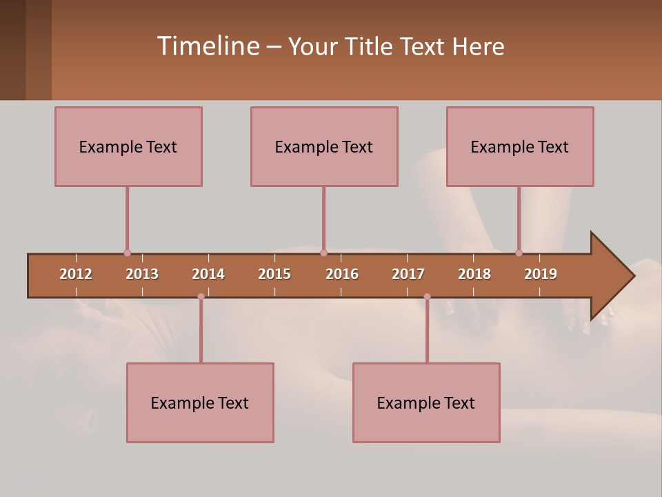A Man Getting A Back Massage From A Woman PowerPoint Template