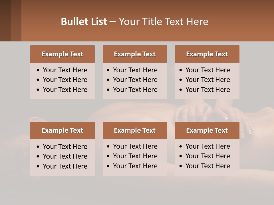 A Man Getting A Back Massage From A Woman PowerPoint Template