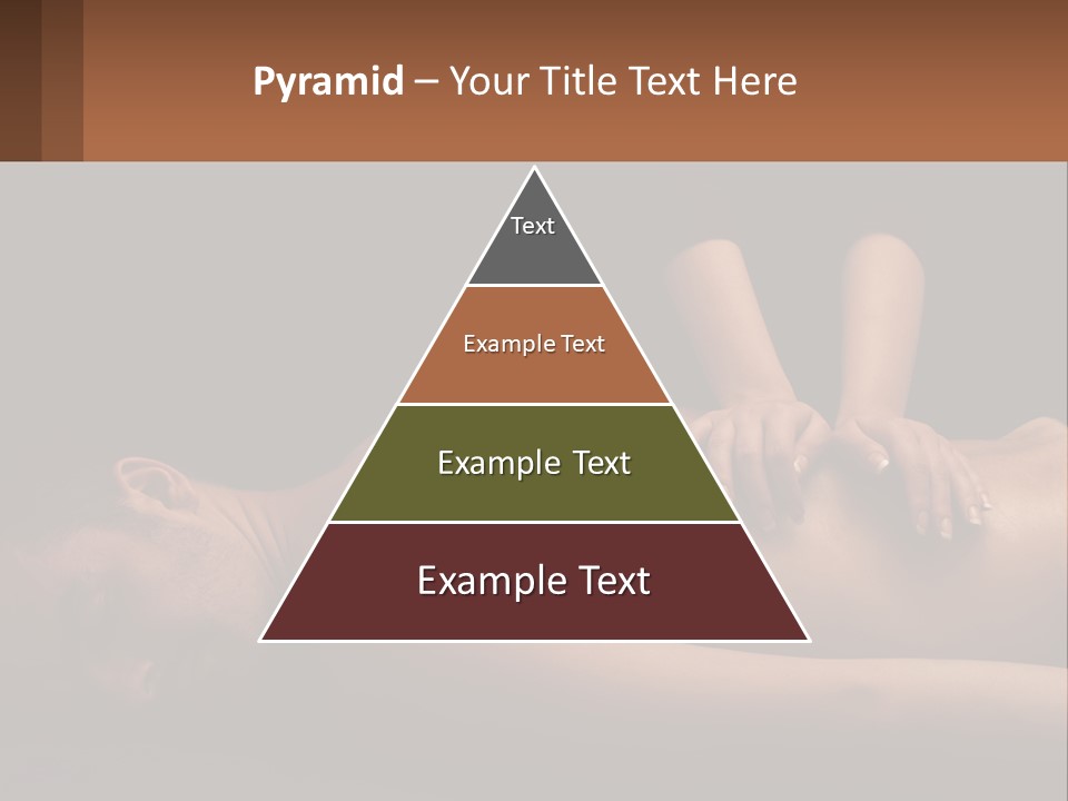 A Man Getting A Back Massage From A Woman PowerPoint Template