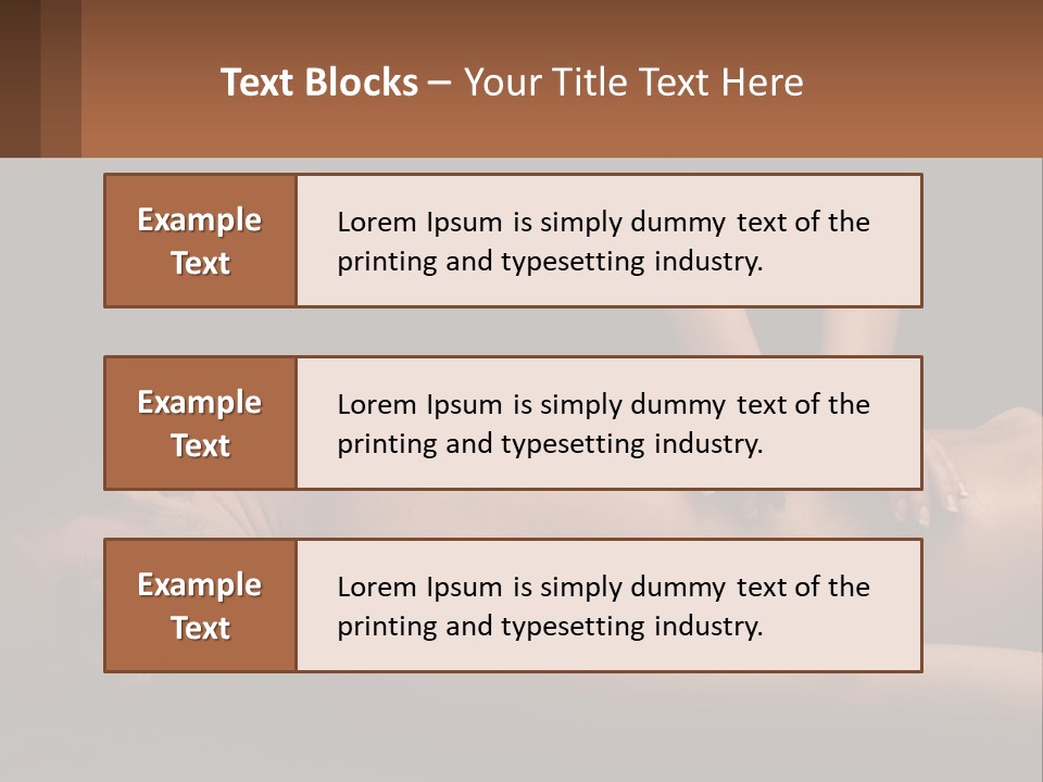 A Man Getting A Back Massage From A Woman PowerPoint Template