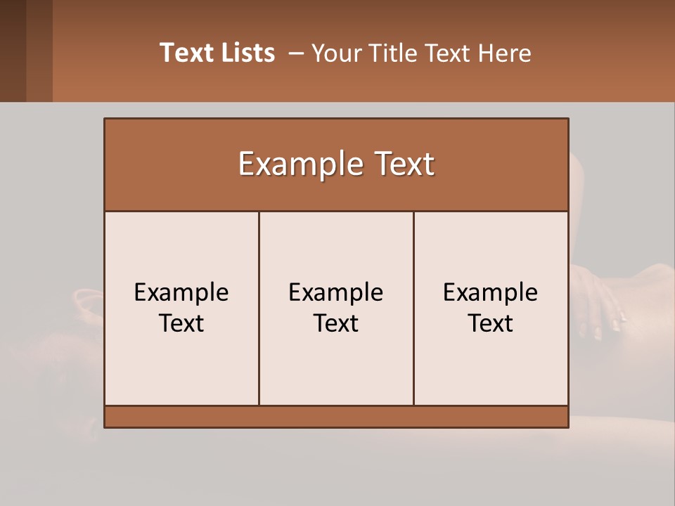 A Man Getting A Back Massage From A Woman PowerPoint Template