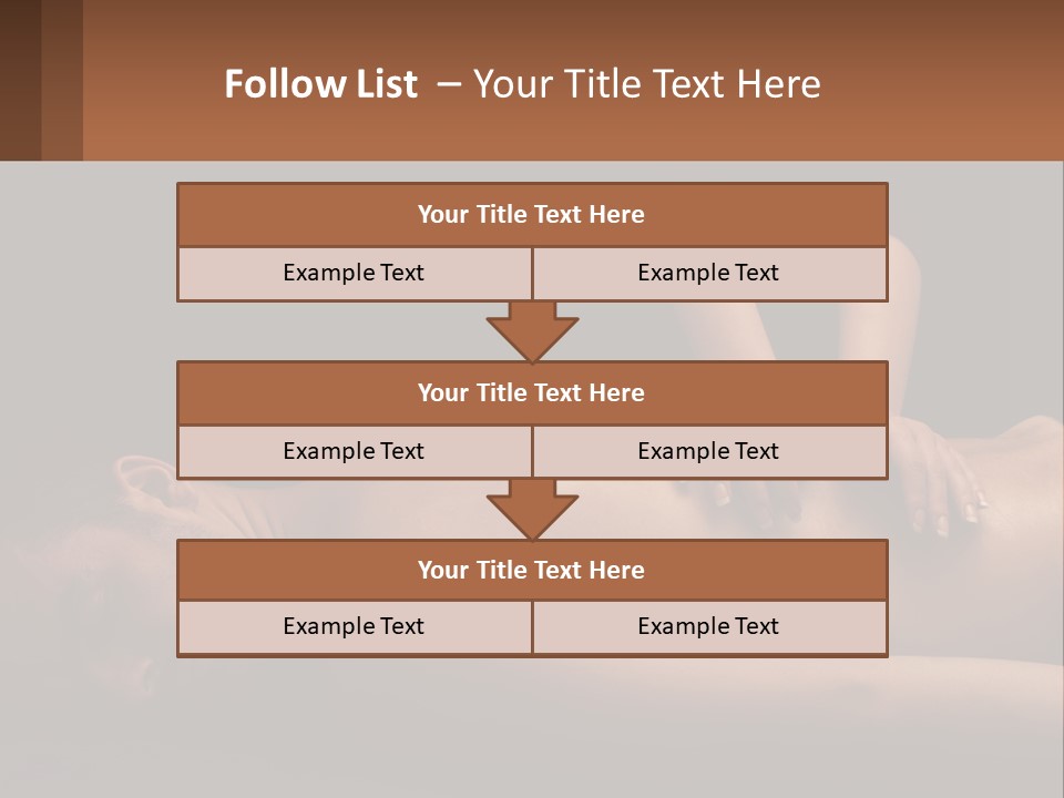 A Man Getting A Back Massage From A Woman PowerPoint Template