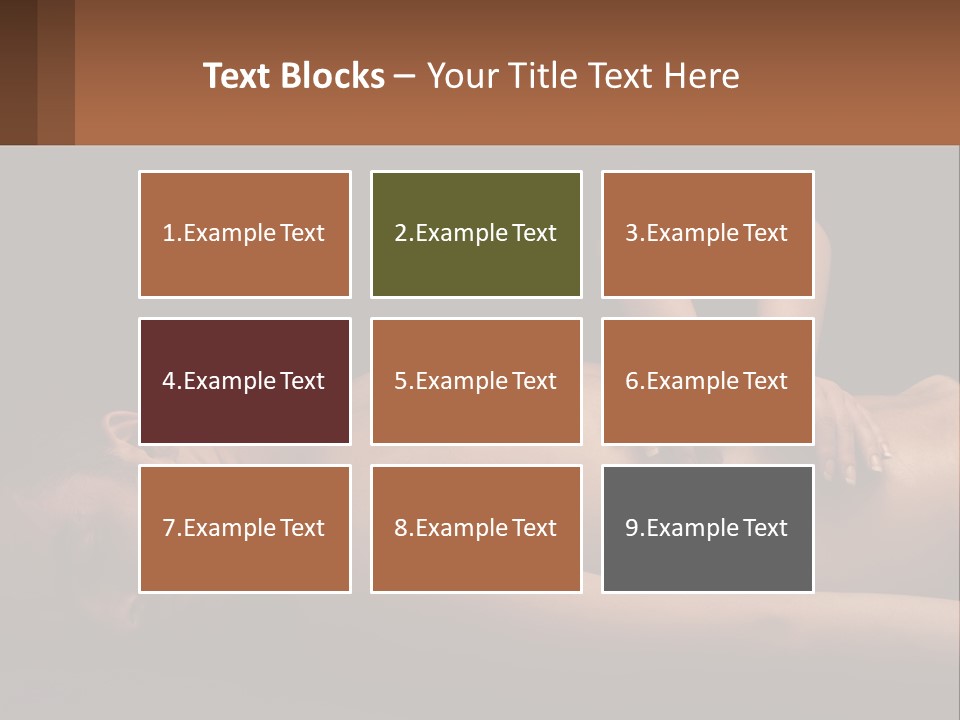 A Man Getting A Back Massage From A Woman PowerPoint Template