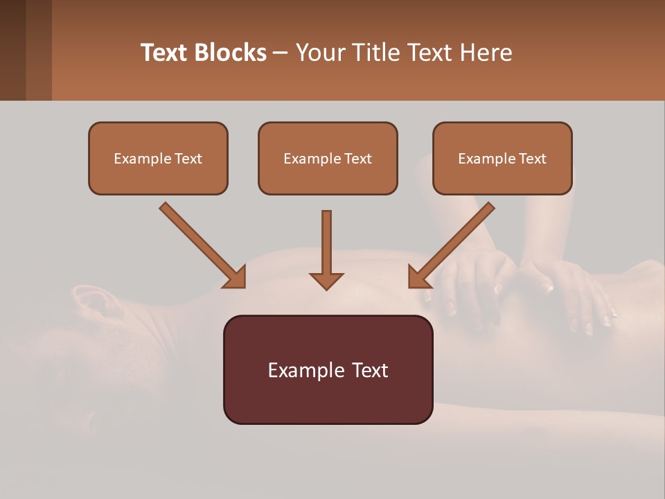 A Man Getting A Back Massage From A Woman PowerPoint Template