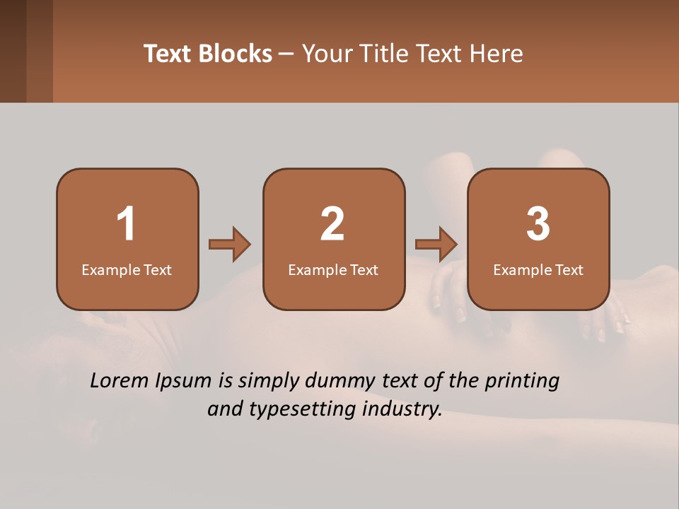 A Man Getting A Back Massage From A Woman PowerPoint Template