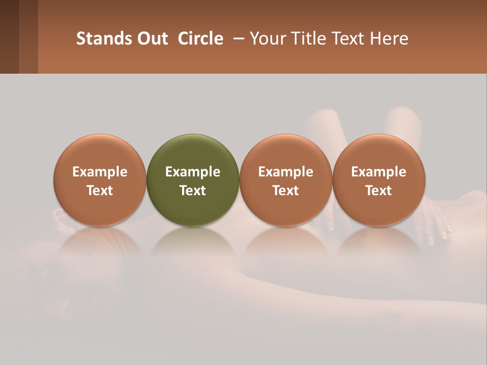 A Man Getting A Back Massage From A Woman PowerPoint Template