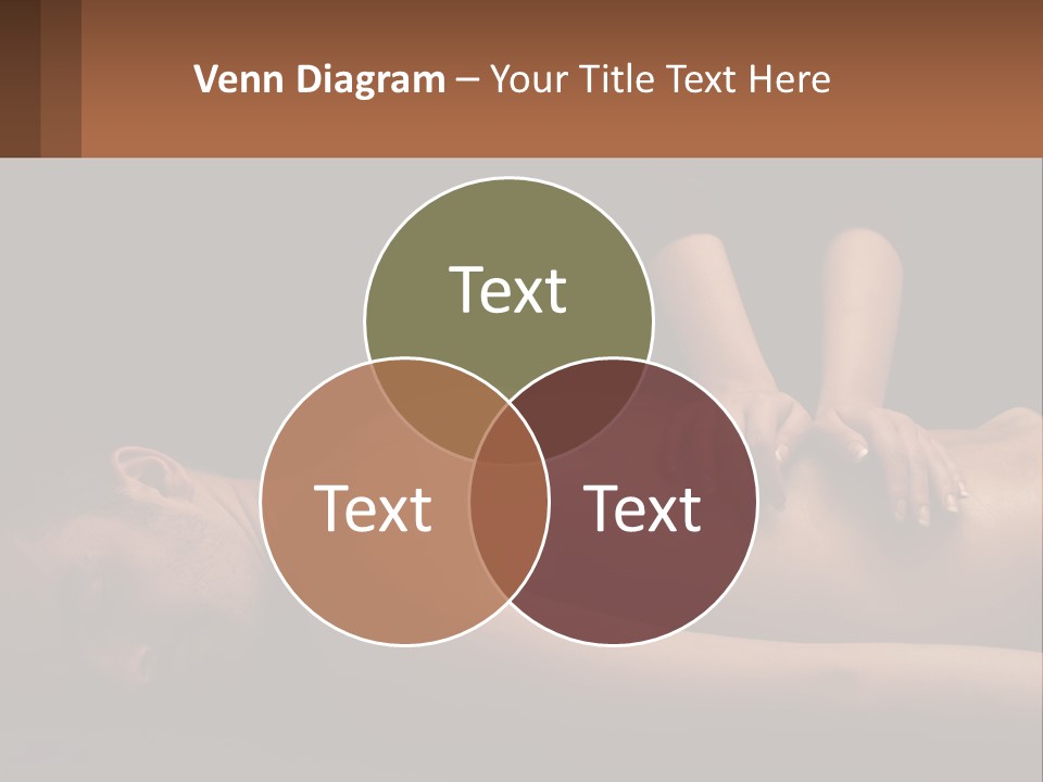 A Man Getting A Back Massage From A Woman PowerPoint Template