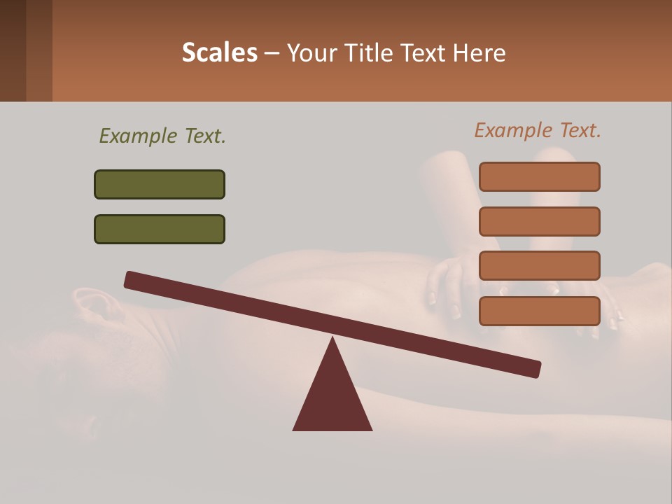 A Man Getting A Back Massage From A Woman PowerPoint Template