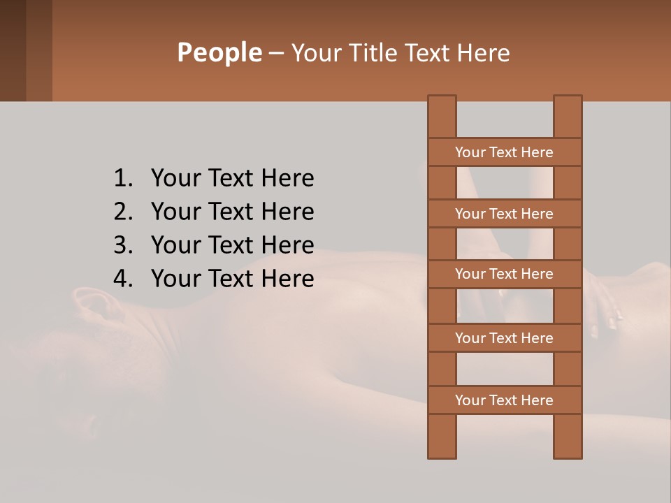 A Man Getting A Back Massage From A Woman PowerPoint Template