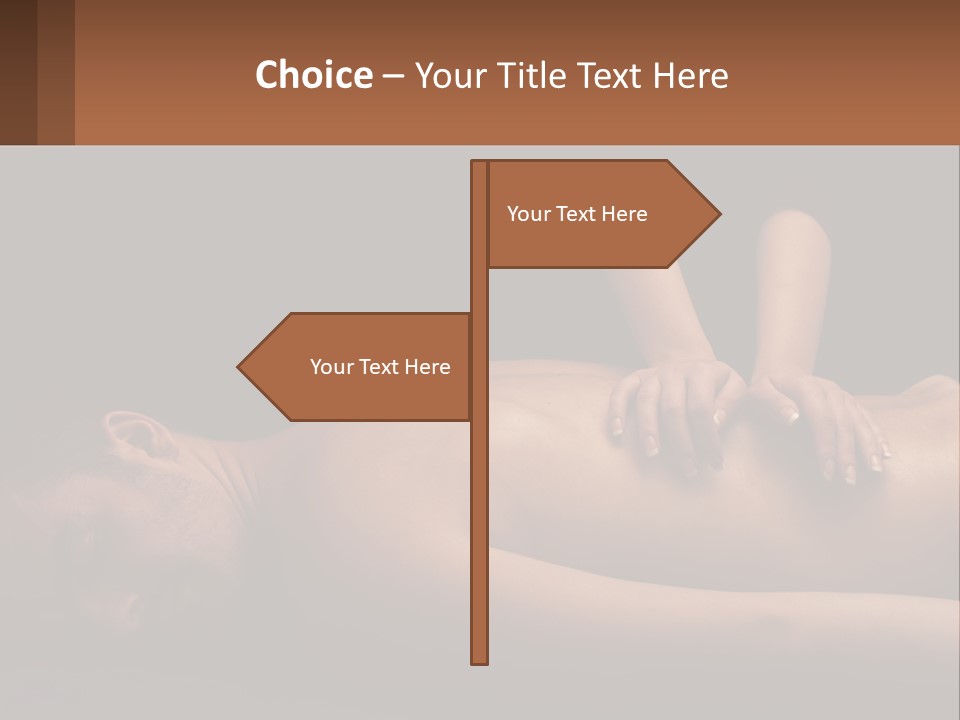 A Man Getting A Back Massage From A Woman PowerPoint Template
