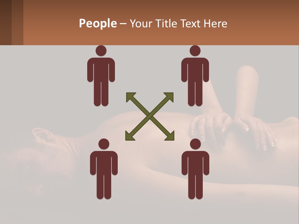 A Man Getting A Back Massage From A Woman PowerPoint Template