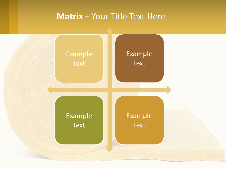 A Roll Of Yellow Paper Next To A Piece Of Paper PowerPoint Template