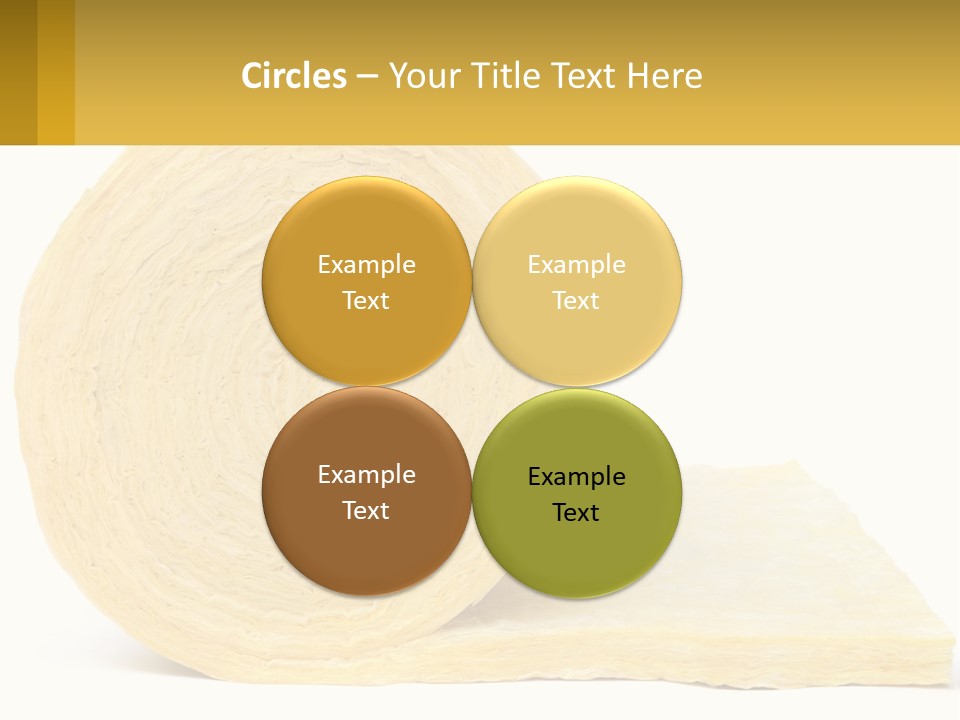 A Roll Of Yellow Paper Next To A Piece Of Paper PowerPoint Template