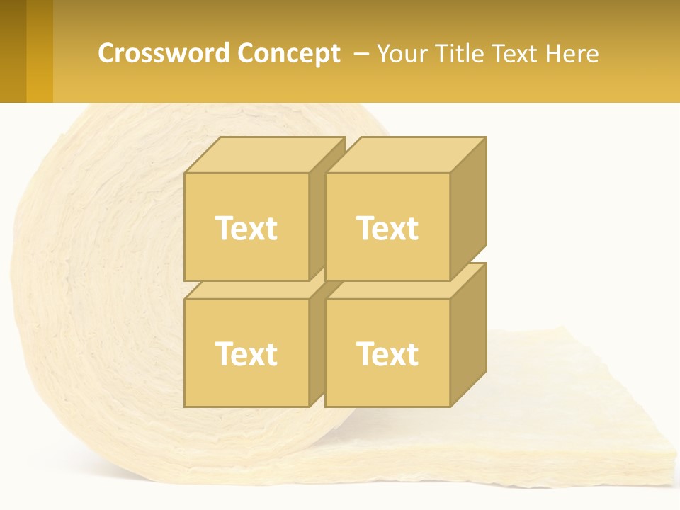 A Roll Of Yellow Paper Next To A Piece Of Paper PowerPoint Template