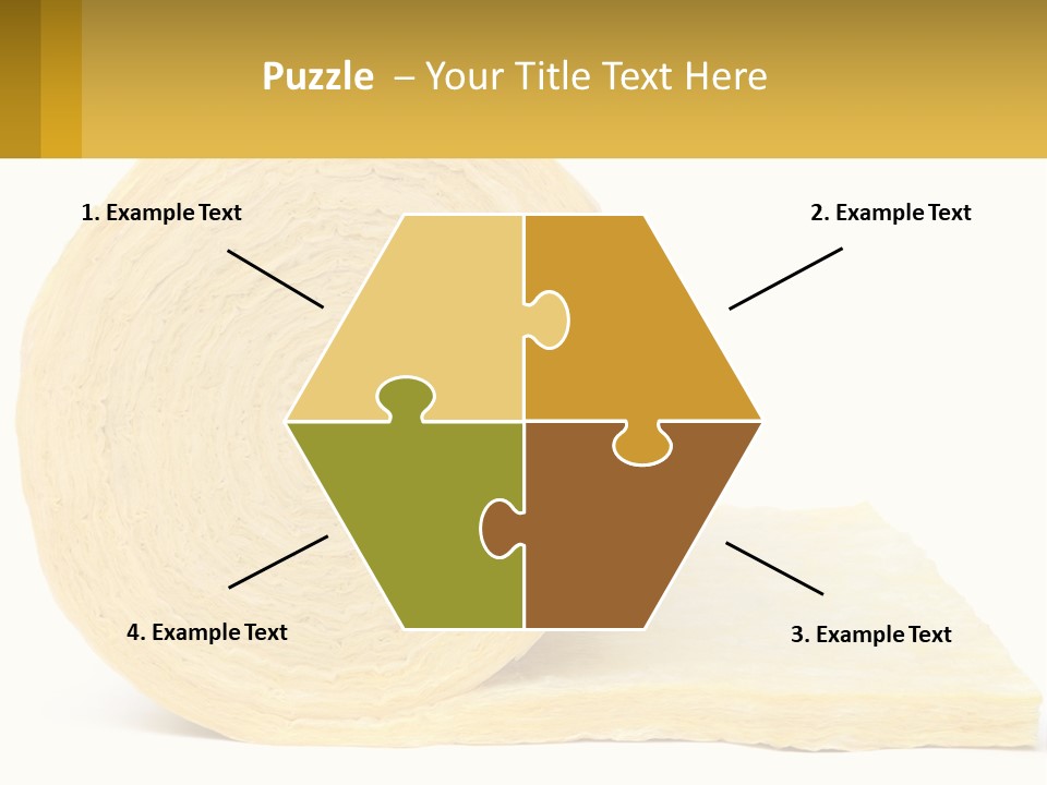 A Roll Of Yellow Paper Next To A Piece Of Paper PowerPoint Template