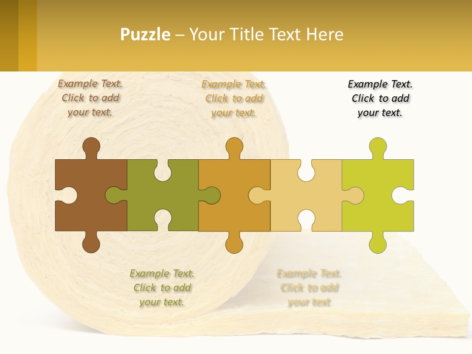 A Roll Of Yellow Paper Next To A Piece Of Paper PowerPoint Template