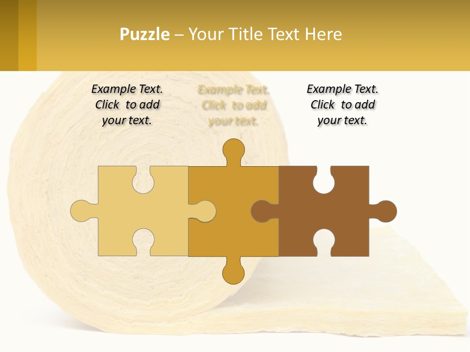 A Roll Of Yellow Paper Next To A Piece Of Paper PowerPoint Template