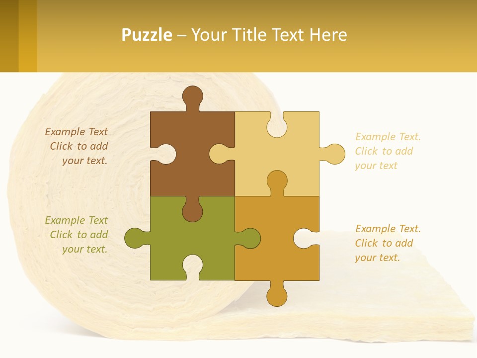 A Roll Of Yellow Paper Next To A Piece Of Paper PowerPoint Template