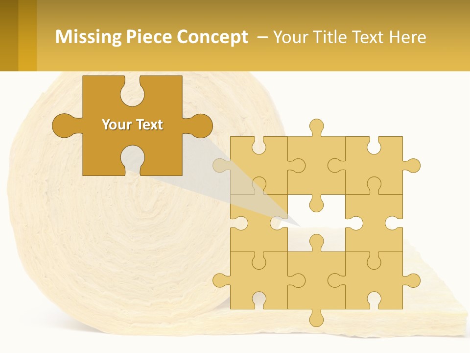 A Roll Of Yellow Paper Next To A Piece Of Paper PowerPoint Template