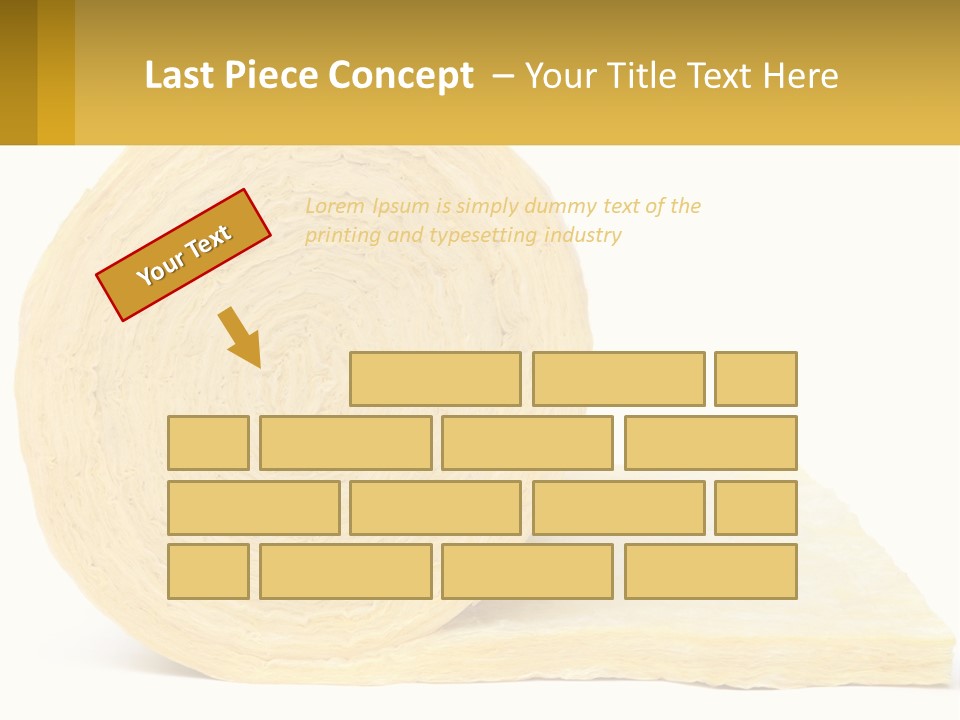 A Roll Of Yellow Paper Next To A Piece Of Paper PowerPoint Template