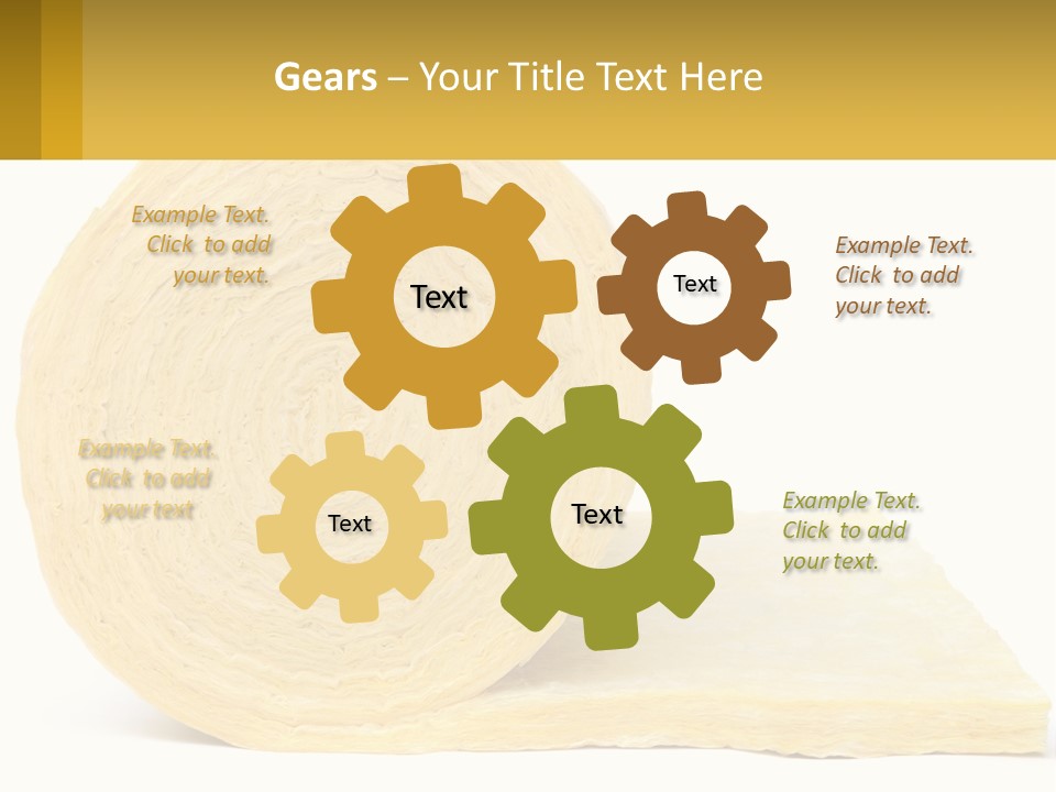 A Roll Of Yellow Paper Next To A Piece Of Paper PowerPoint Template