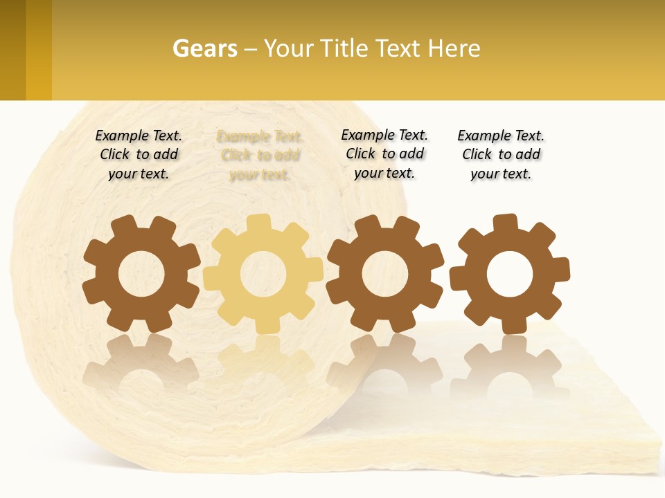 A Roll Of Yellow Paper Next To A Piece Of Paper PowerPoint Template