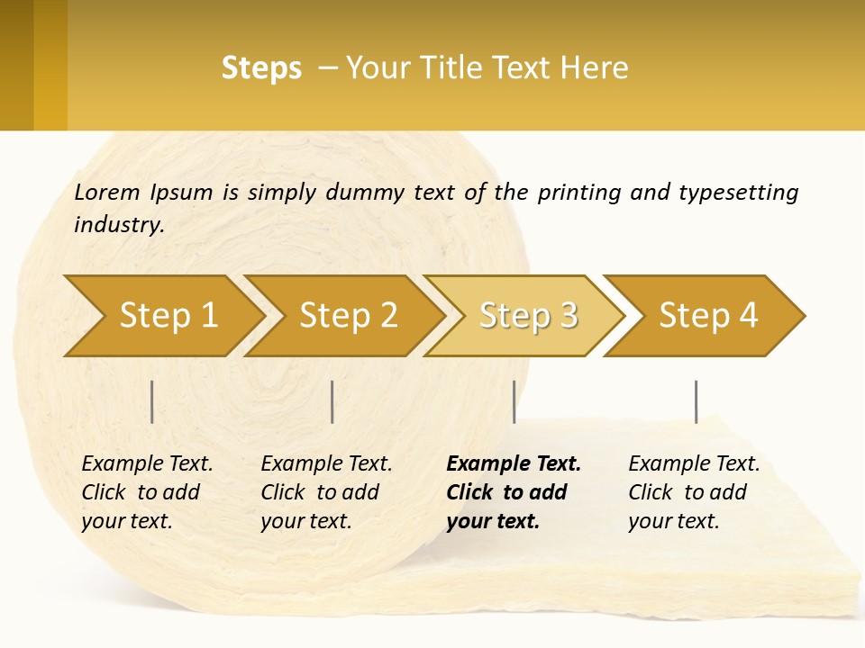 A Roll Of Yellow Paper Next To A Piece Of Paper PowerPoint Template