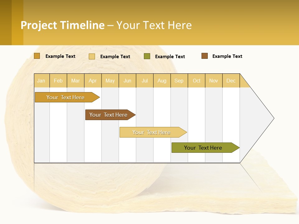 A Roll Of Yellow Paper Next To A Piece Of Paper PowerPoint Template