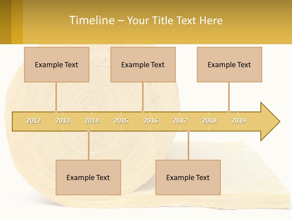 A Roll Of Yellow Paper Next To A Piece Of Paper PowerPoint Template