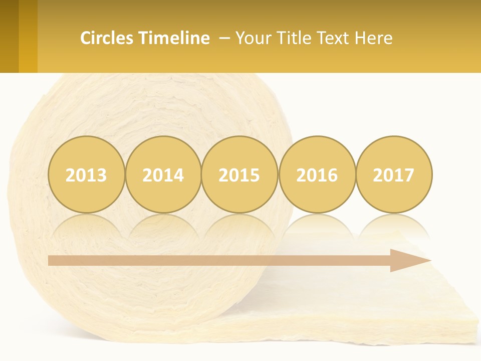 A Roll Of Yellow Paper Next To A Piece Of Paper PowerPoint Template