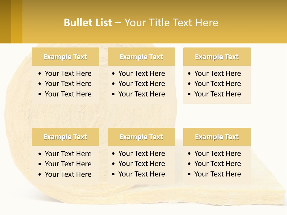 A Roll Of Yellow Paper Next To A Piece Of Paper PowerPoint Template